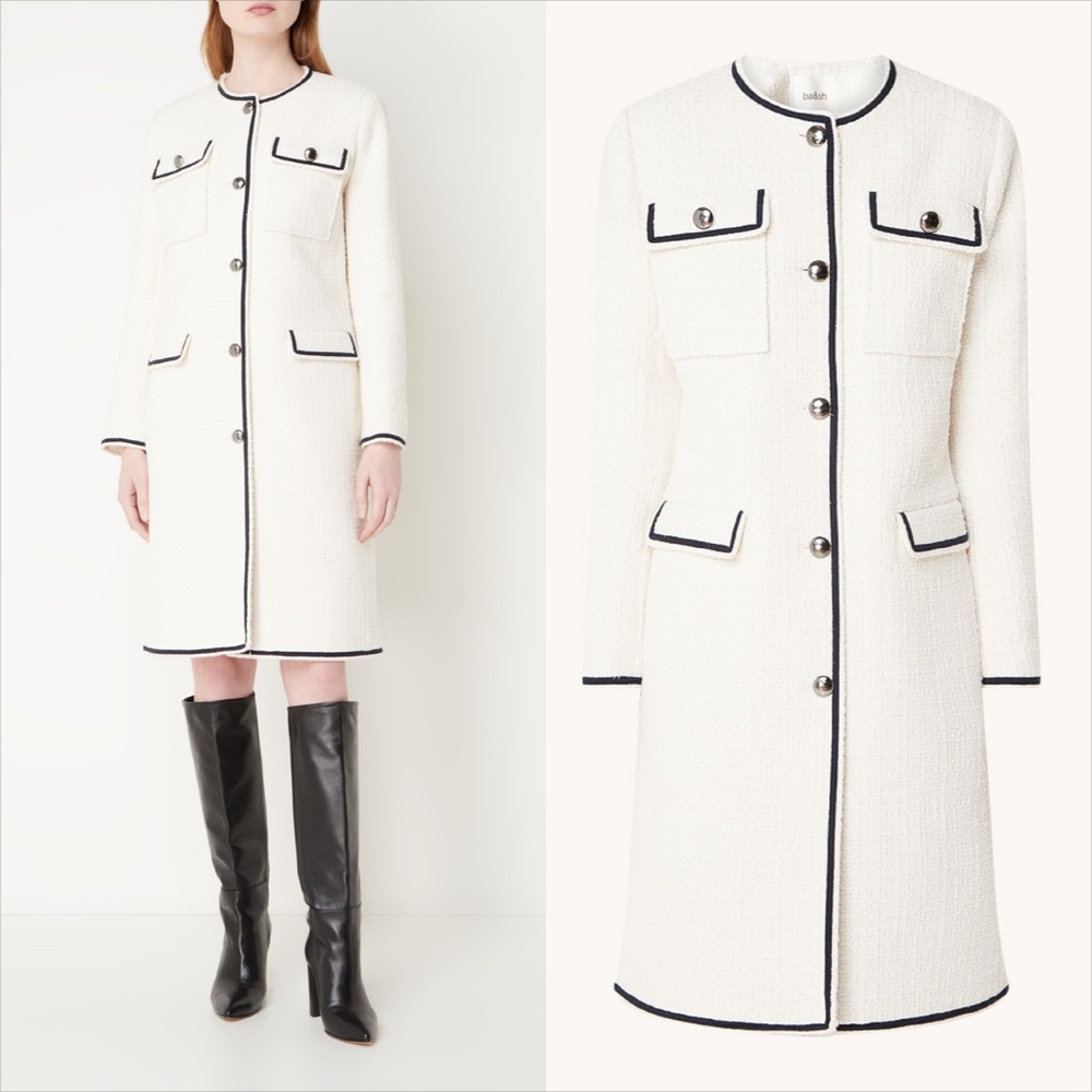 Ba&sh Romeo cotton tweed coat FINAL PRICE NO OFFERS CONSIDERED